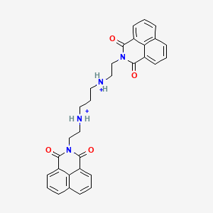 molecular formula C31H30N4O4+2 B1215749 N,N'-(3,7-Diazanonylene)-bis-naphthalimide 