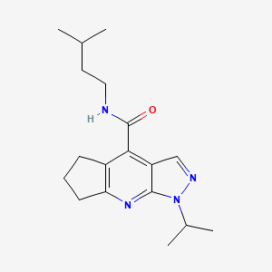 N-isopentyl-1-isopropyl-1,5,6,7-tetrahydrocyclopenta[b]pyrazolo[4,3-e]pyridine-4-carboxamide