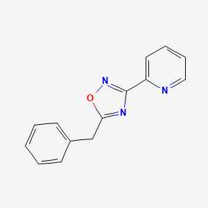 molecular formula C14H11N3O B1215753 5-(Phenylmethyl)-3-(2-pyridinyl)-1,2,4-oxadiazole 