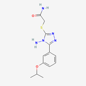 2-{4-Amino-5-[3-(methylethoxy)phenyl]-1,2,4-triazol-3-ylthio}acetamide