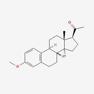 molecular formula C21H28O2 B1215760 3-Methoxy-19-norpregna-1,3,5(10)-trien-20-one CAS No. 1624-73-3