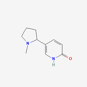 molecular formula C10H14N2O B1215761 6-Hydroxynicotine CAS No. 3220-56-2