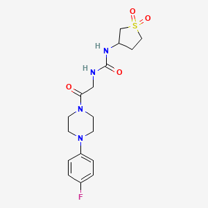 1-(1,1-Dioxidotetrahydrothiophen-3-yl)-3-{2-[4-(4-fluorophenyl)piperazin-1-yl]-2-oxoethyl}urea