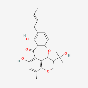 molecular formula C25H28O6 B1215771 Arugosin C CAS No. 50875-10-0