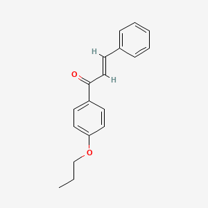 molecular formula C18H18O2 B12157736 (2E)-3-phenyl-1-(4-propoxyphenyl)prop-2-en-1-one 