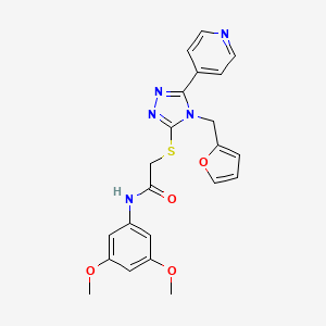 N-(3,5-dimethoxyphenyl)-2-{[4-(furan-2-ylmethyl)-5-(pyridin-4-yl)-4H-1,2,4-triazol-3-yl]sulfanyl}acetamide