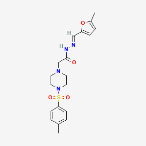 1-Piperazineacetic acid, 4-[(4-methylphenyl)sulfonyl]-, 2-[(5-methyl-2-furanyl)methylene]hydrazide