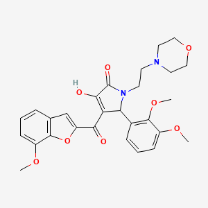 5-(2,3-Dimethoxyphenyl)-3-hydroxy-4-[(7-methoxybenzo[d]furan-2-yl)carbonyl]-1-(2-morpholin-4-ylethyl)-3-pyrrolin-2-one