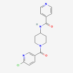 N-{1-[(6-chloropyridin-3-yl)carbonyl]piperidin-4-yl}pyridine-4-carboxamide