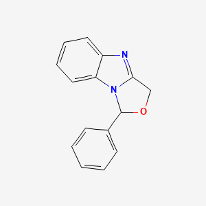 molecular formula C15H12N2O B1215789 1-Phenyl-1,3-dihydrooxazolo[3,4-a]benzimidazole 