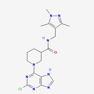 molecular formula C18H23ClN8O B12157960 C18H23ClN8O 