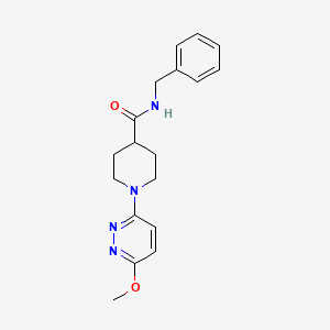 molecular formula C18H22N4O2 B12157999 N-benzyl-1-(6-methoxypyridazin-3-yl)piperidine-4-carboxamide 