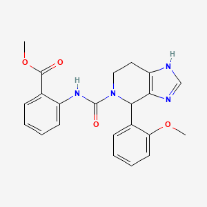 methyl 2-(4-(2-methoxyphenyl)-4,5,6,7-tetrahydro-3H-imidazo[4,5-c]pyridine-5-carboxamido)benzoate