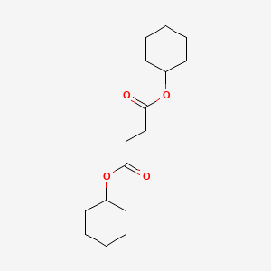 molecular formula C16H26O4 B1215813 Dicyclohexyl succinate CAS No. 965-40-2