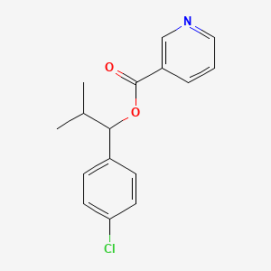 molecular formula C16H16ClNO2 B1215816 Nicoclonate CAS No. 10571-59-2