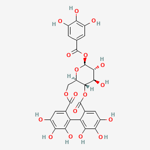 molecular formula C27H22O18 B1215818 Strictinin CAS No. 517-46-4
