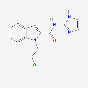 molecular formula C15H16N4O2 B12158235 N-(1H-imidazol-2-yl)-1-(2-methoxyethyl)-1H-indole-2-carboxamide 