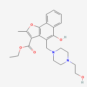 Ethyl 5-hydroxy-4-{[4-(2-hydroxyethyl)piperazin-1-yl]methyl}-2-methylnaphtho[1,2-b]furan-3-carboxylate