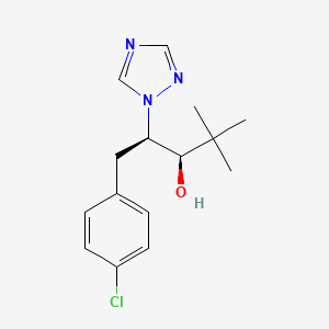 B1215844 (2R,3R)-1-(4-chlorophenyl)-4,4-dimethyl-2-(1,2,4-triazol-1-yl)pentan-3-ol CAS No. 82336-55-8