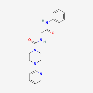 N-[2-oxo-2-(phenylamino)ethyl]-4-(pyridin-2-yl)piperazine-1-carboxamide