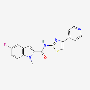 5-fluoro-1-methyl-N-(4-(pyridin-4-yl)thiazol-2-yl)-1H-indole-2-carboxamide