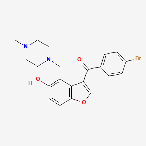 (4-Bromophenyl){5-hydroxy-4-[(4-methylpiperazin-1-yl)methyl]-1-benzofuran-3-yl}methanone