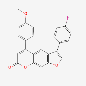 3-(4-fluorophenyl)-5-(4-methoxyphenyl)-9-methyl-7H-furo[3,2-g]chromen-7-one