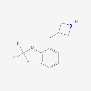 B121586 3-[[2-(Trifluoromethoxy)phenyl]methyl]azetidine CAS No. 937612-31-2