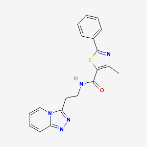 N-(2-([1,2,4]triazolo[4,3-a]pyridin-3-yl)ethyl)-4-methyl-2-phenylthiazole-5-carboxamide