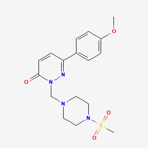 6-(4-methoxyphenyl)-2-{[4-(methylsulfonyl)piperazin-1-yl]methyl}pyridazin-3(2H)-one