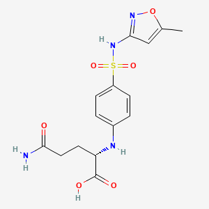 molecular formula C15H18N4O6S B1215863 gamma-Glutamylsulfamethoxazole CAS No. 72756-67-3