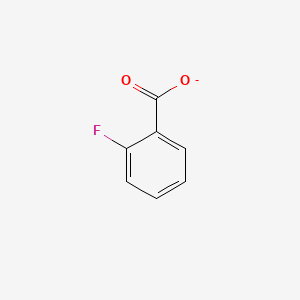 molecular formula C7H4FO2- B1215865 2-Fluorobenzoate CAS No. 16426-56-5