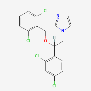 molecular formula C18H14Cl4N2O B1215869 Isoconazole CAS No. 27523-40-6