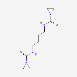 molecular formula C10H18N4O2 B1215873 N,N'-Tetramethylenebis(1-aziridinecarboxamide) CAS No. 6611-01-4