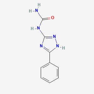 B1215875 N-(3-phenyl-1H-1,2,4-triazol-5-yl)urea CAS No. 6642-32-6