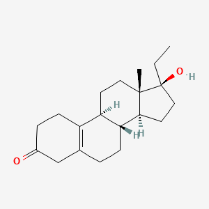 molecular formula C20H30O2 B1215879 17-Hydroxy-19-nor-17alpha-pregn-5(10)-en-3-one CAS No. 6318-07-6