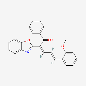 (2Z,4E)-2-(1,3-benzoxazol-2-yl)-5-(2-methoxyphenyl)-1-phenylpenta-2,4-dien-1-one