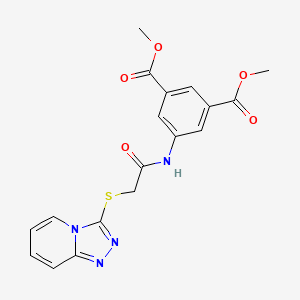 Dimethyl 5-{[([1,2,4]triazolo[4,3-a]pyridin-3-ylsulfanyl)acetyl]amino}benzene-1,3-dicarboxylate