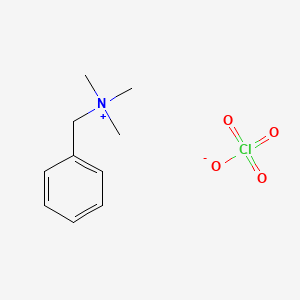 molecular formula C10H16ClNO4 B12158871 N,N,N-Trimethyl(phenyl)methanaminium perchlorate CAS No. 17945-61-8