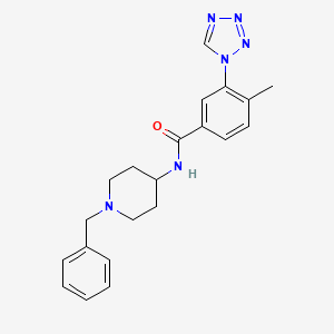 N-(1-benzylpiperidin-4-yl)-4-methyl-3-(1H-tetrazol-1-yl)benzamide