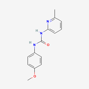 molecular formula C14H15N3O2 B1215909 1-(4-Methoxyphenyl)-3-(6-methyl-2-pyridinyl)urea 