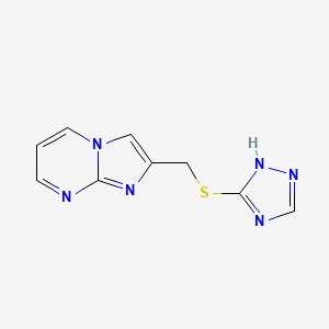 2-[(1H-1,2,4-triazol-5-ylsulfanyl)methyl]imidazo[1,2-a]pyrimidine