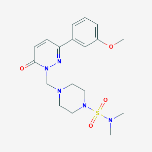 4-{[3-(3-methoxyphenyl)-6-oxopyridazin-1(6H)-yl]methyl}-N,N-dimethylpiperazine-1-sulfonamide