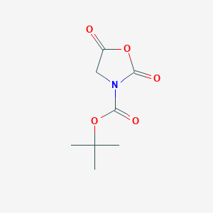 molecular formula C8H11NO5 B121592 叔丁基 2,5-二氧代-1,3-恶唑烷-3-羧酸酯 CAS No. 142955-50-8