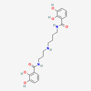B1215921 N(1),N(8)-Bis(2,3-dihydroxybenzoyl)spermidine CAS No. 54135-84-1