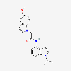 2-(5-methoxy-1H-indol-1-yl)-N-[1-(propan-2-yl)-1H-indol-4-yl]acetamide