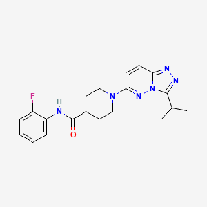 N-(2-fluorophenyl)-1-[3-(propan-2-yl)[1,2,4]triazolo[4,3-b]pyridazin-6-yl]piperidine-4-carboxamide