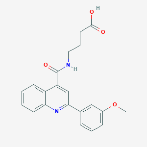 4-({[2-(3-Methoxyphenyl)quinolin-4-yl]carbonyl}amino)butanoic acid