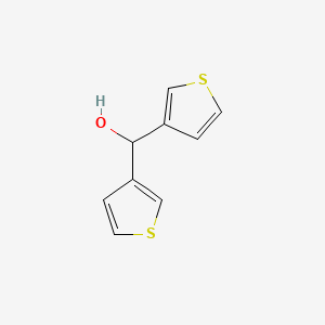 molecular formula C9H8OS2 B1215939 二(3-噻吩基)甲醇 CAS No. 31936-92-2
