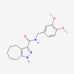 N-(3,4-dimethoxybenzyl)-2,4,5,6,7,8-hexahydrocyclohepta[c]pyrazole-3-carboxamide